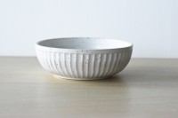 WB1503-fruit bowl-spotty matte white